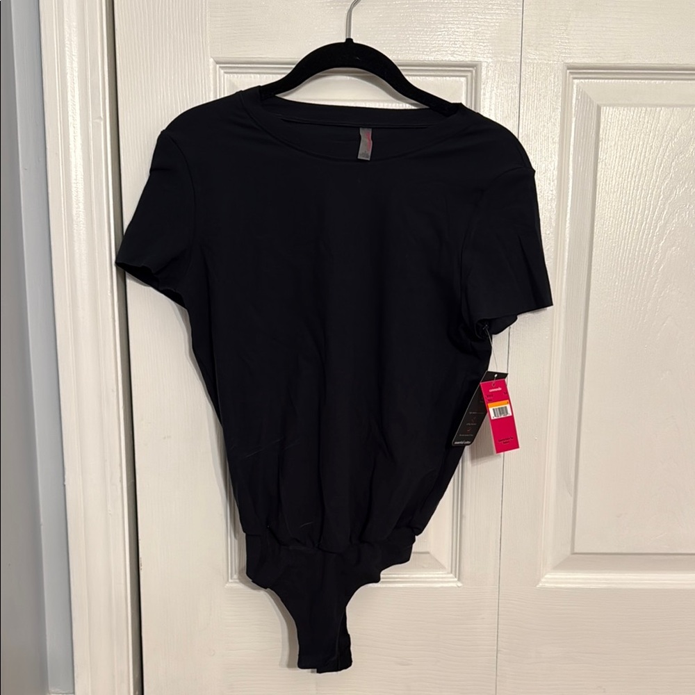 Commando Black Essential Cotton Tee Bodysuit